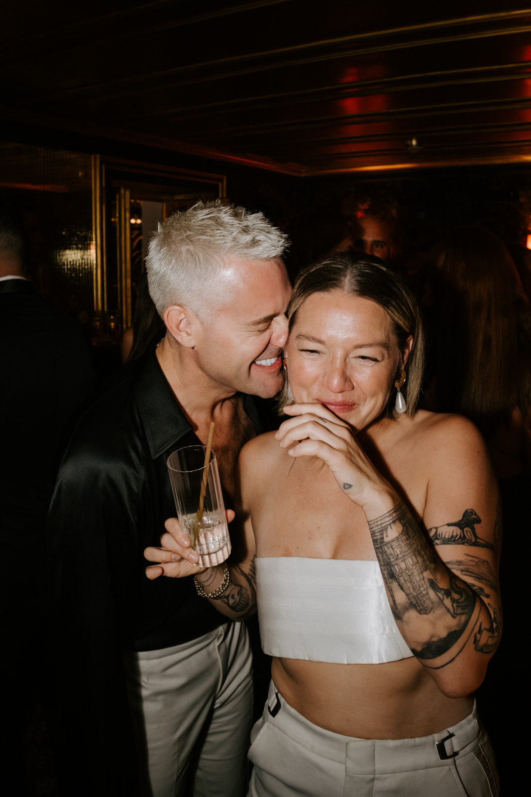 party time at this gay wedding at Hotel Particulier Montmartre, Paris