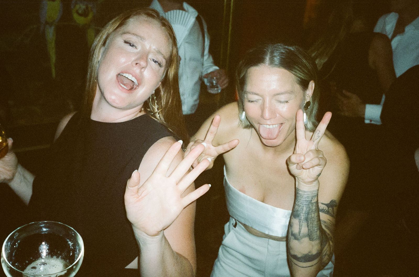 analogue party time at this gay wedding at Hotel Particulier Montmartre, Paris