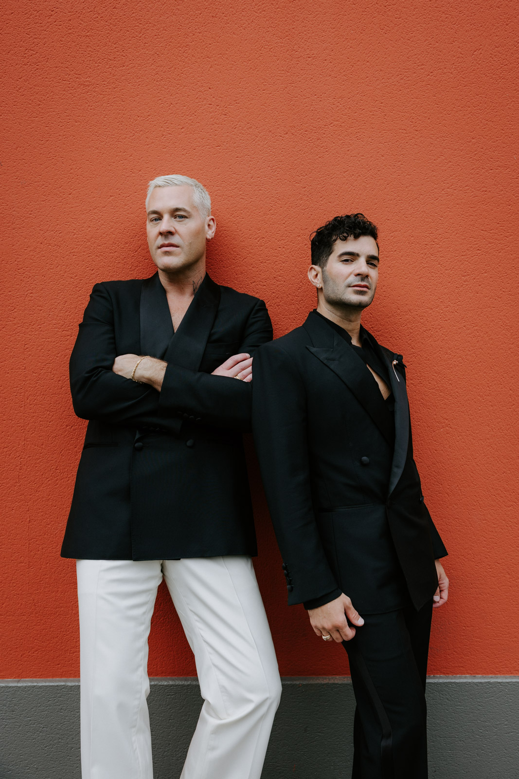 Fashion inspired Gay couple shoot in the streets of Montmartre, Paris